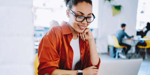 Woman at desk