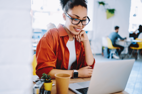 Woman at desk