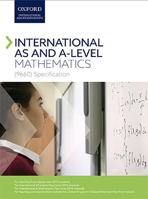A Level Mathematics Course Spec cover image