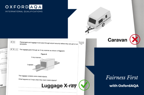 Choosing the right context is crucial for international examinations. Fair Assessment by OxfordAQA ensures fairness and wellbeing.