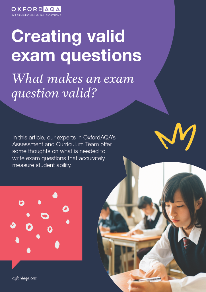 This reports contains 10 examples of exam questions and what needs to be considered when designing valid exams